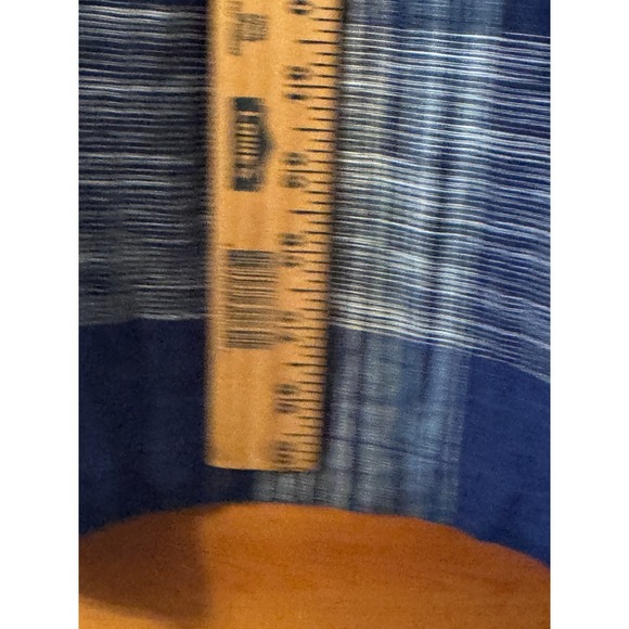 DOWNEAST Size L Blue Plaid Shift Dress with Pockets Casual Comfy 100% cotton - Picture 11 of 11